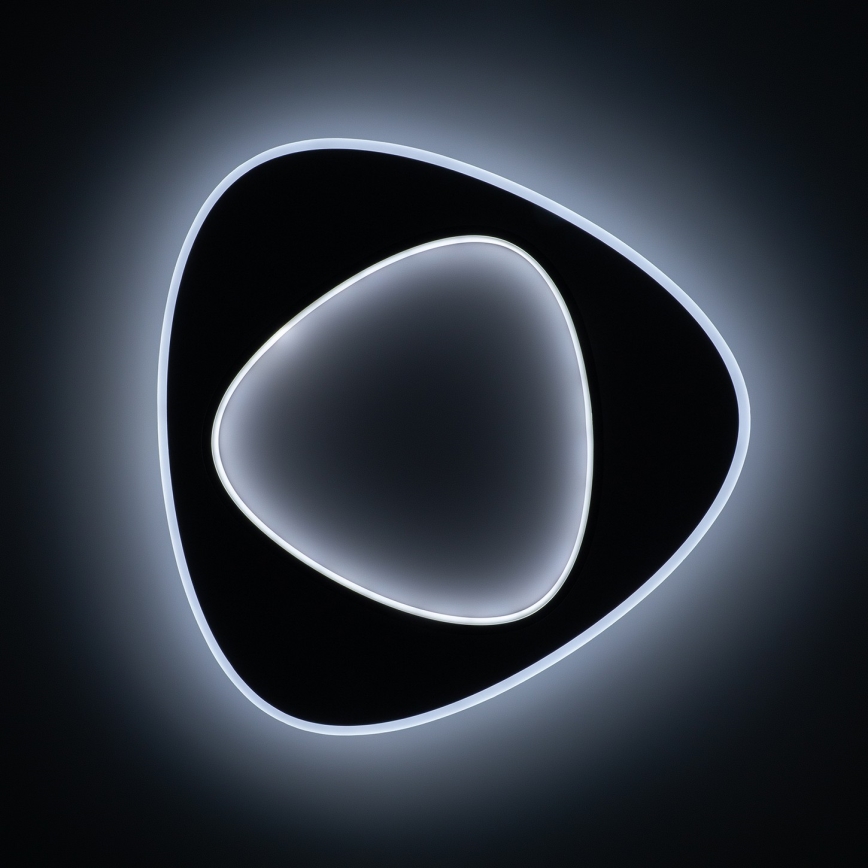 Brilagi - LED Stmívatelné stropní svítidlo FLARE LED/70W/230V 3000-6000K 55x55 cm bílá/černá + dálkové ovládání