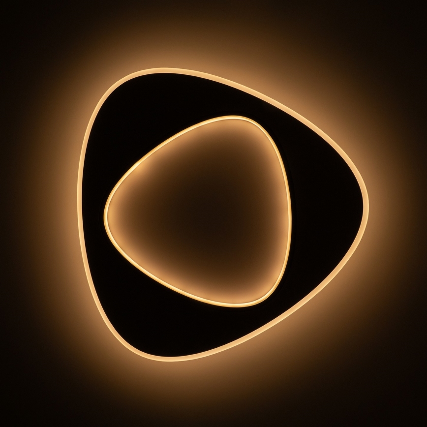 Brilagi - LED Stmívatelné stropní svítidlo FLARE LED/70W/230V 3000-6000K 55x55 cm bílá/černá + dálkové ovládání