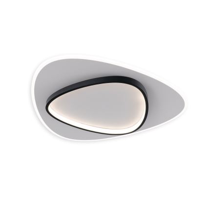 Brilagi - LED Stmívatelné stropní svítidlo FLARE LED/70W/230V 3000-6000K 55x55 cm bílá/černá + dálkové ovládání