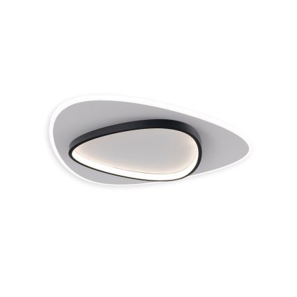 Brilagi - LED Stmívatelné stropní svítidlo FLARE LED/70W/230V 3000-6000K 55x55 cm bílá/černá + dálkové ovládání