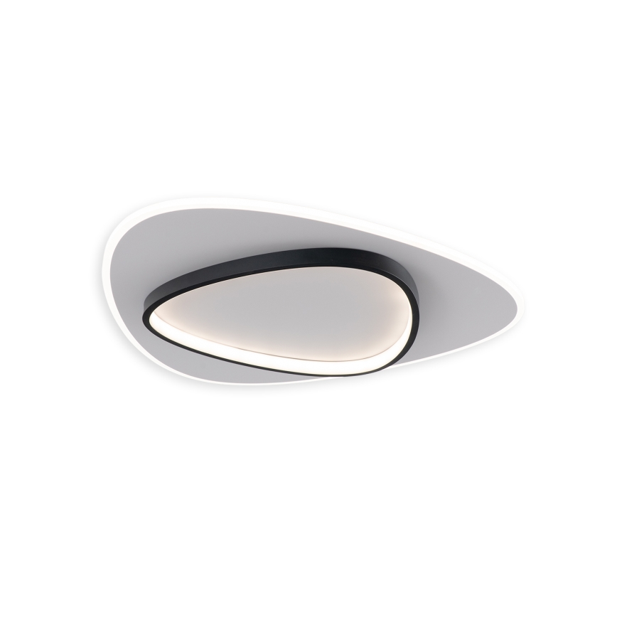 Brilagi - LED Stmívatelné stropní svítidlo FLARE LED/70W/230V 3000-6000K 55x55 cm bílá/černá + dálkové ovládání