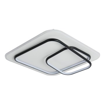 Brilagi - LED Stmívatelné stropní svítidlo FLARE LED/81W/230V 3000-6000K 50x50 cm bílá/černá + dálkové ovládání