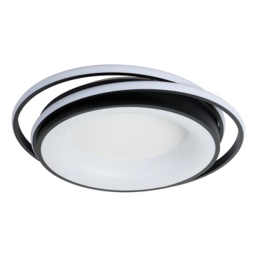 Brilagi - LED Stmívatelné stropní svítidlo FLARE LED/84W/230V 3000-6000K 47x51 cm černá + dálkové ovládání