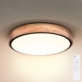 BRILAGI - LED Stmívatelné stropní svítidlo GLORIA LED/48W/230V 3000-6500K dub pr. 40 cm + dálkové ovládání