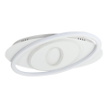 Brilagi - LED Stmívatelné stropní svítidlo IRIS LED/78W/230V 3000-6000K 37x49 cm bílá + dálkové ovládání