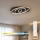 Brilagi - LED Stmívatelné stropní svítidlo IRIS LED/78W/230V 3000-6000K 37x49 cm černá + dálkové ovládání