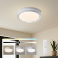 Brilagi - LED Stmívatelné stropní svítidlo KREON LED/54W/230V 3000-6000K černá pr. 38 cm + dálkové ovládání