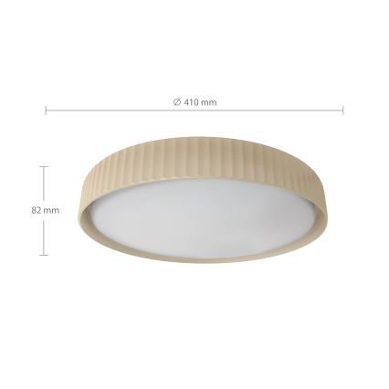 Brilagi - LED Stmívatelné stropní svítidlo LUCIA LED/48W/230V 3000-6500K pr. 41 cm béžová + dálkové ovládání