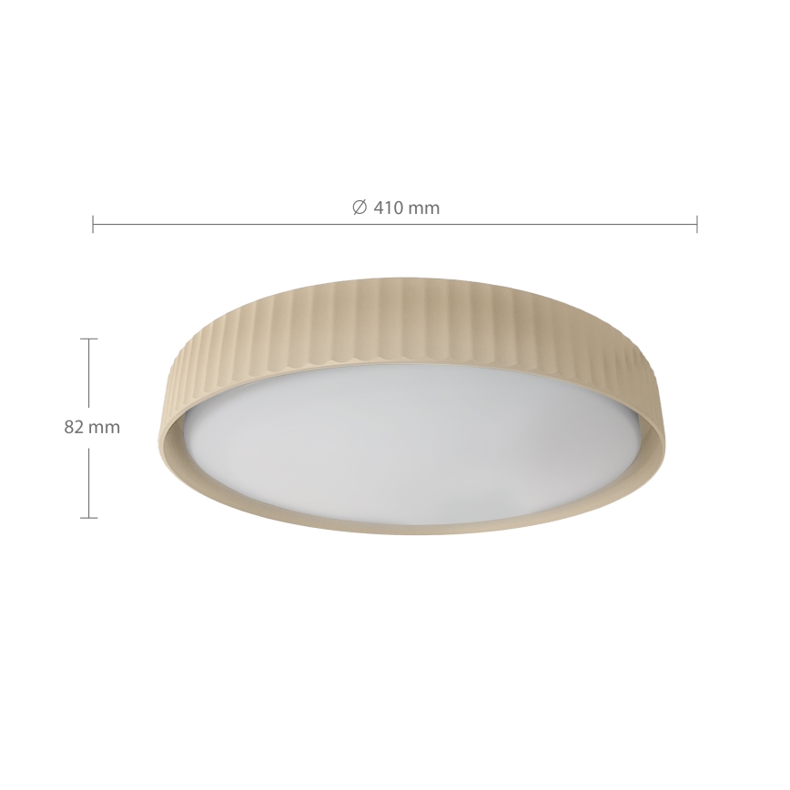 Brilagi - LED Stmívatelné stropní svítidlo LUCIA LED/48W/230V 3000-6500K pr. 41 cm béžová + dálkové ovládání