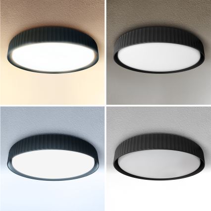Brilagi - LED Stmívatelné stropní svítidlo LUCIA LED/48W/230V 3000-6500K pr. 41 cm černá + dálkové ovládání