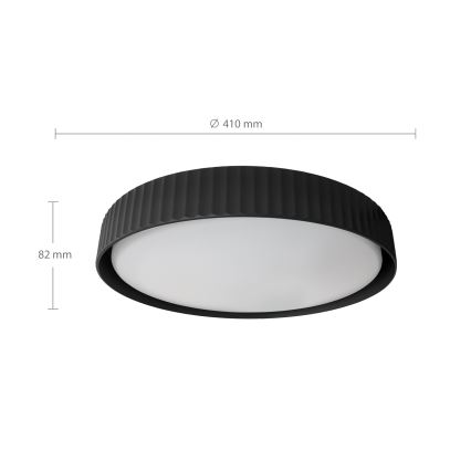 Brilagi - LED Stmívatelné stropní svítidlo LUCIA LED/48W/230V 3000-6500K pr. 41 cm černá + dálkové ovládání
