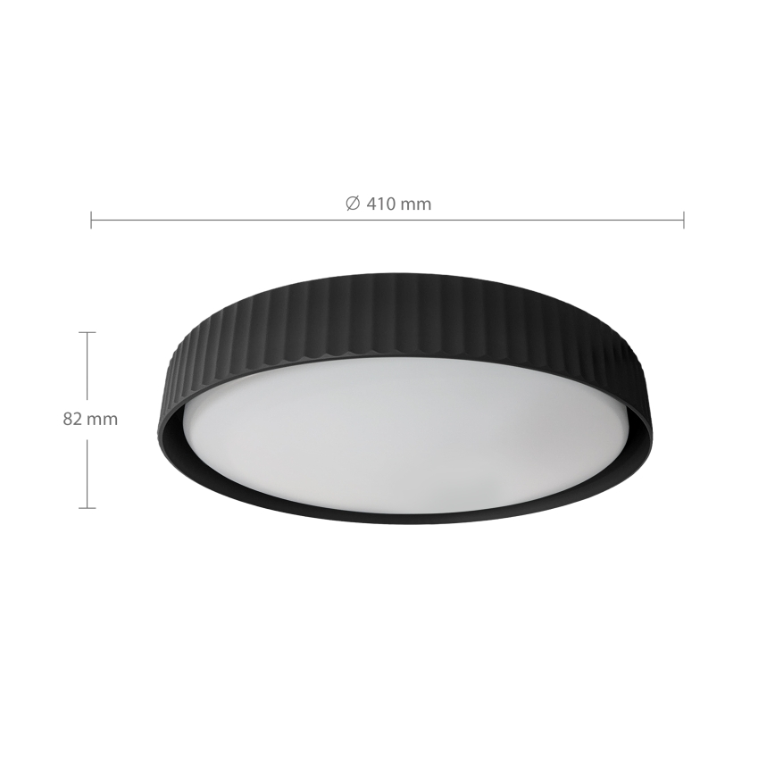 Brilagi - LED Stmívatelné stropní svítidlo LUCIA LED/48W/230V 3000-6500K pr. 41 cm černá + dálkové ovládání