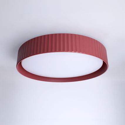 Brilagi - LED Stmívatelné stropní svítidlo LUCIA LED/48W/230V 3000-6500K pr. 41 cm červená + dálkové ovládání