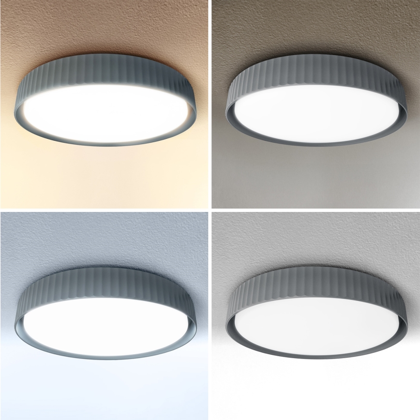 Brilagi - LED Stmívatelné stropní svítidlo LUCIA LED/48W/230V 3000-6500K pr. 41 cm šedá + dálkové ovládání