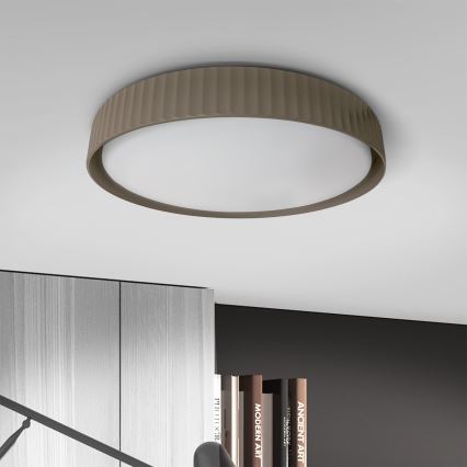Brilagi - LED Stmívatelné stropní svítidlo LUCIA LED/48W/230V 3000-6500K pr. 41 cm taupe + dálkové ovládání