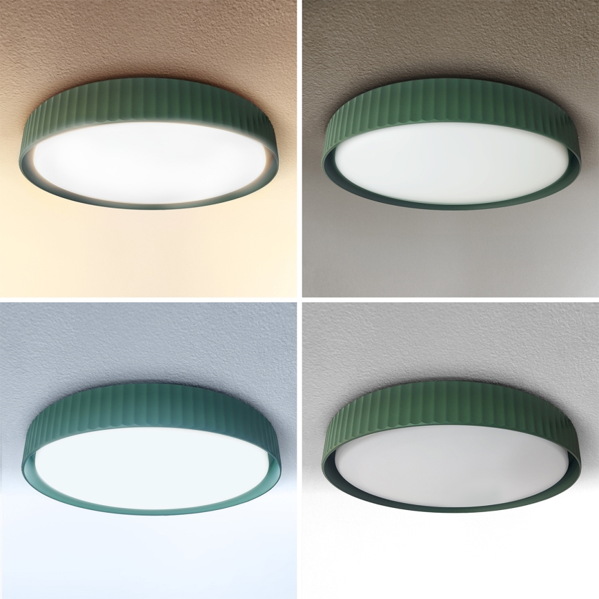 Brilagi - LED Stmívatelné stropní svítidlo LUCIA LED/48W/230V 3000-6500K pr. 41 cm zelená + dálkové ovládání