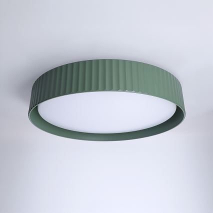 Brilagi - LED Stmívatelné stropní svítidlo LUCIA LED/48W/230V 3000-6500K pr. 41 cm zelená + dálkové ovládání