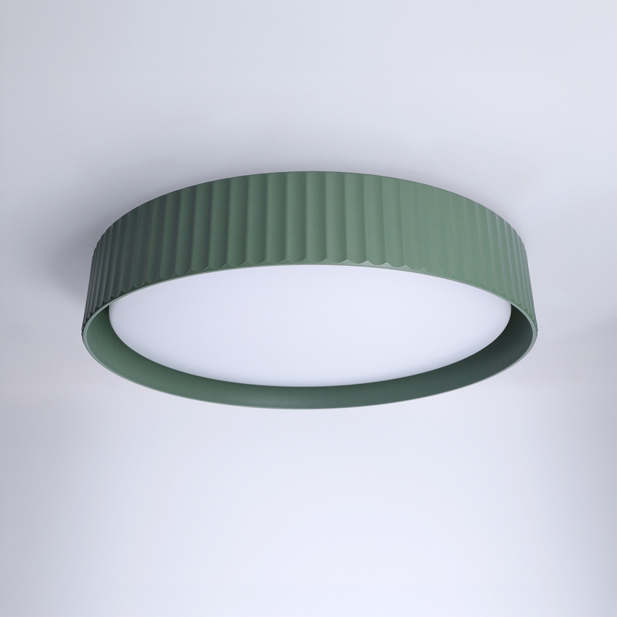 Brilagi - LED Stmívatelné stropní svítidlo LUCIA LED/48W/230V 3000-6500K pr. 41 cm zelená + dálkové ovládání