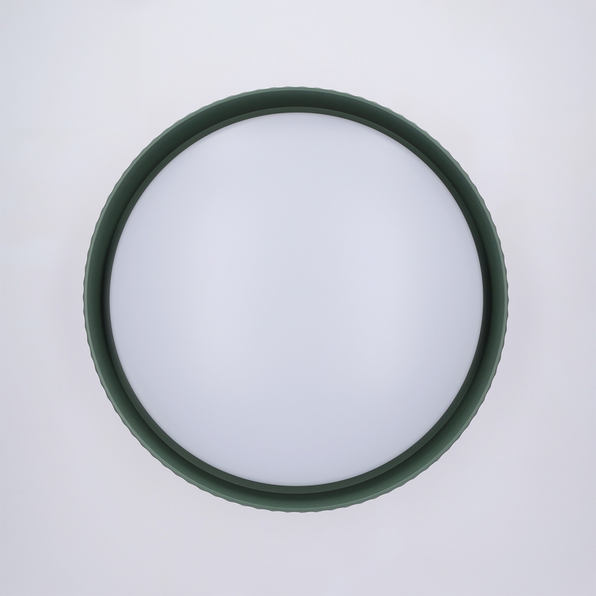 Brilagi - LED Stmívatelné stropní svítidlo LUCIA LED/48W/230V 3000-6500K pr. 41 cm zelená + dálkové ovládání
