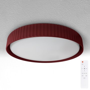 Brilagi - LED Stmívatelné stropní svítidlo LUCIA LED/60W/230V 3000-6500K pr. 59 cm červená + dálkové ovládání