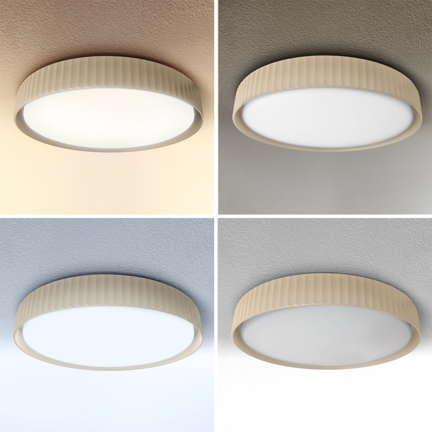 Brilagi - LED Stmívatelné stropní svítidlo LUCIA LED/60W/230V 3000-6500K pr. 59 cm béžová + dálkové ovládání