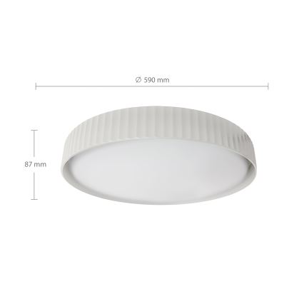 Brilagi - LED Stmívatelné stropní svítidlo LUCIA LED/60W/230V 3000-6500K pr. 59 cm bílá + dálkové ovládání