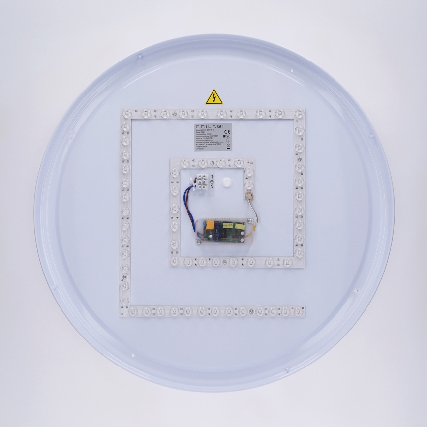 Brilagi - LED Stmívatelné stropní svítidlo LUCIA LED/60W/230V 3000-6500K pr. 59 cm bílá + dálkové ovládání