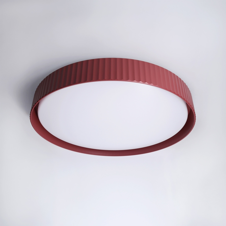 Brilagi - LED Stmívatelné stropní svítidlo LUCIA LED/60W/230V 3000-6500K pr. 59 cm červená + dálkové ovládání