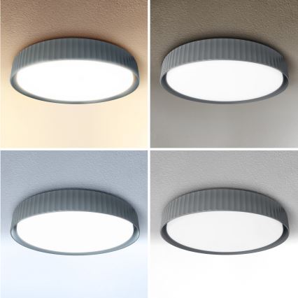 Brilagi - LED Stmívatelné stropní svítidlo LUCIA LED/60W/230V 3000-6500K pr. 59 cm šedá + dálkové ovládání