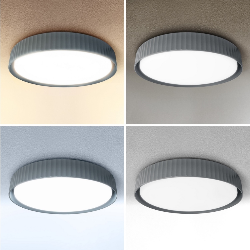 Brilagi - LED Stmívatelné stropní svítidlo LUCIA LED/60W/230V 3000-6500K pr. 59 cm šedá + dálkové ovládání