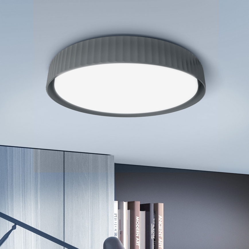 Brilagi - LED Stmívatelné stropní svítidlo LUCIA LED/60W/230V 3000-6500K pr. 59 cm šedá + dálkové ovládání