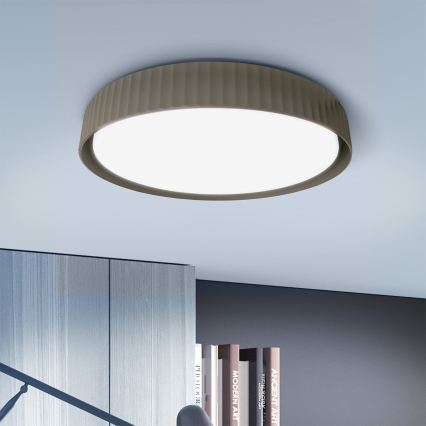 Brilagi - LED Stmívatelné stropní svítidlo LUCIA LED/60W/230V 3000-6500K pr. 59 cm taupe + dálkové ovládání