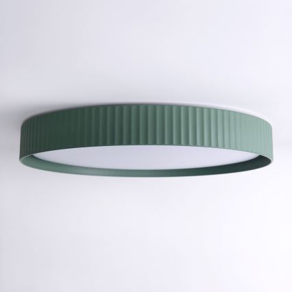 Brilagi - LED Stmívatelné stropní svítidlo LUCIA LED/60W/230V 3000-6500K pr. 59 cm zelená + dálkové ovládání