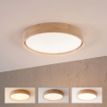 BRILAGI - LED Stmívatelné stropní svítidlo MANAROLA SMART LED/24W/230V 3000-6000K Wi-Fi Tuya Beacon pr. 41 cm dub + dálkové ovládání