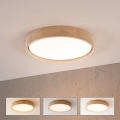 BRILAGI - LED Stmívatelné stropní svítidlo MANAROLA SMART STARS LED/24W/230V 3000-6000K Wi-Fi Tuya Beacon pr. 41 cm dub + dálkové ovládání