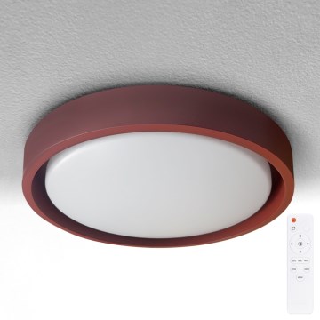 Brilagi - LED Stmívatelné stropní svítidlo MATTEO LED/48W/230V 3000-6500K pr. 41 cm červená + dálkové ovládání