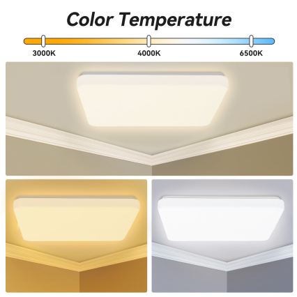 Brilagi - LED Stmívatelné stropní svítidlo MILKY WAY LED/24W/230V 3000-6500K 37x37 cm + dálkové ovládání