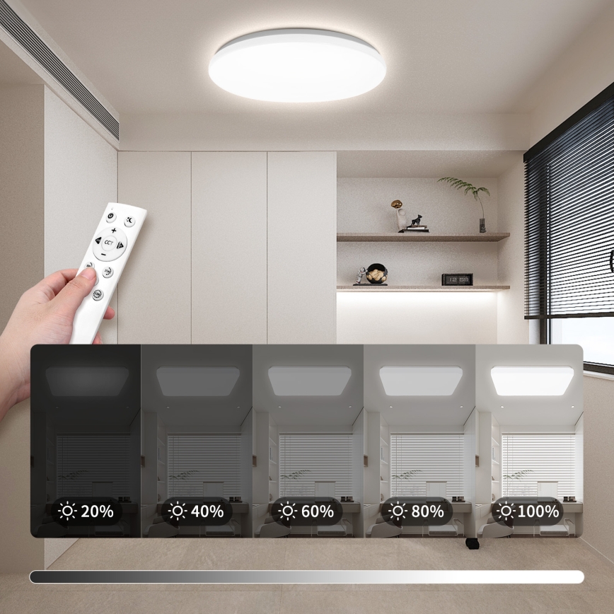 Brilagi - LED Stmívatelné stropní svítidlo MILKY WAY LED/36W/230V 3000-6500K pr. 48 cm + dálkové ovládání