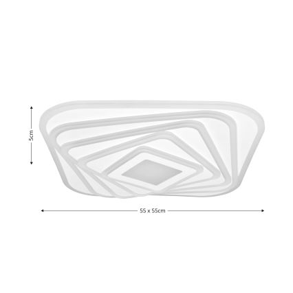 Brilagi - LED Stmívatelné stropní svítidlo MODERN LED/210W/230V 2700-6500K 55x55 cm + dálkové ovládání