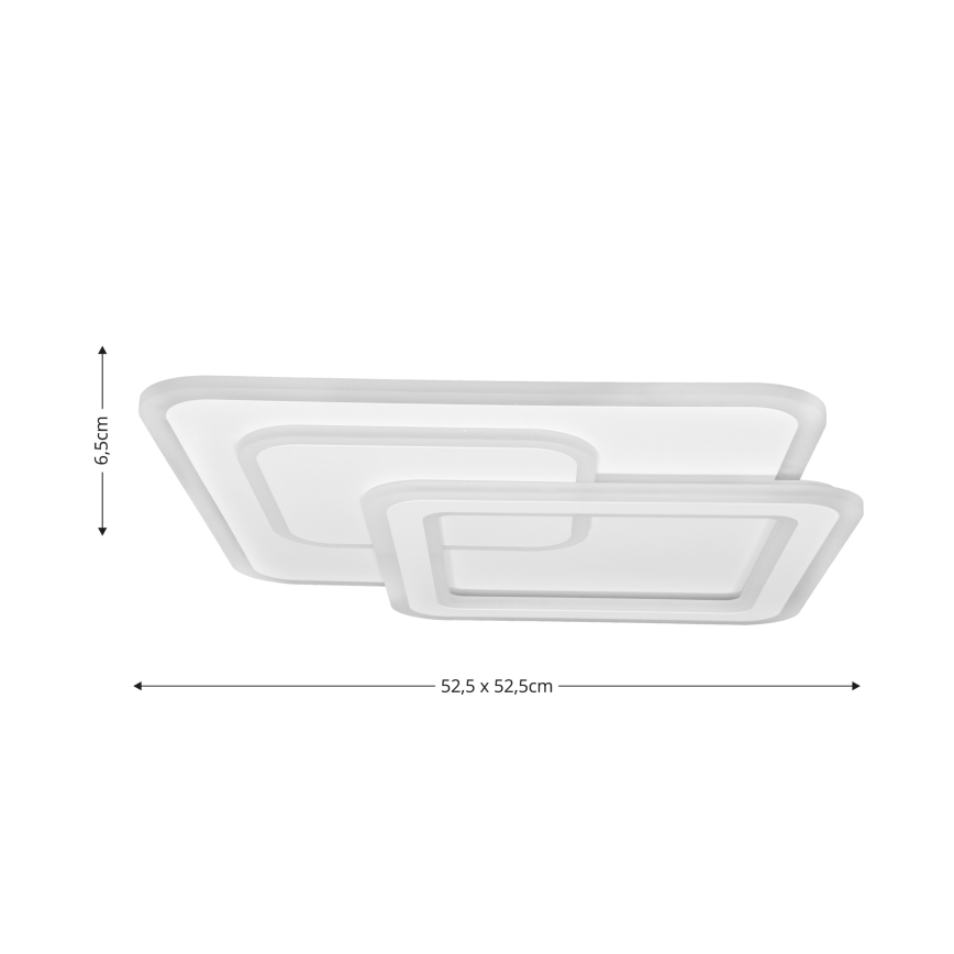 Brilagi - LED Stmívatelné stropní svítidlo MODERN LED/80W/230V 2700-6500K 52,5x52,5 cm + dálkové ovládání