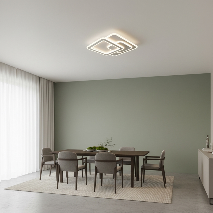 Brilagi - LED Stmívatelné stropní svítidlo MODERN LED/80W/230V 3000-6000K 52,5x52,5 cm + dálkové ovládání