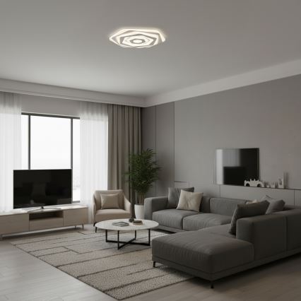 Brilagi - LED Stmívatelné stropní svítidlo MODERN LED/85W/230V 3000-6000K pr. 53 cm + dálkové ovládání