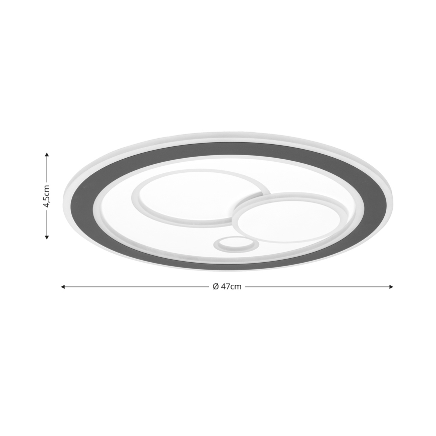 Brilagi - LED Stmívatelné stropní svítidlo MODERN LED/89W/230V 2700-6500K pr. 47 cm + dálkové ovládání