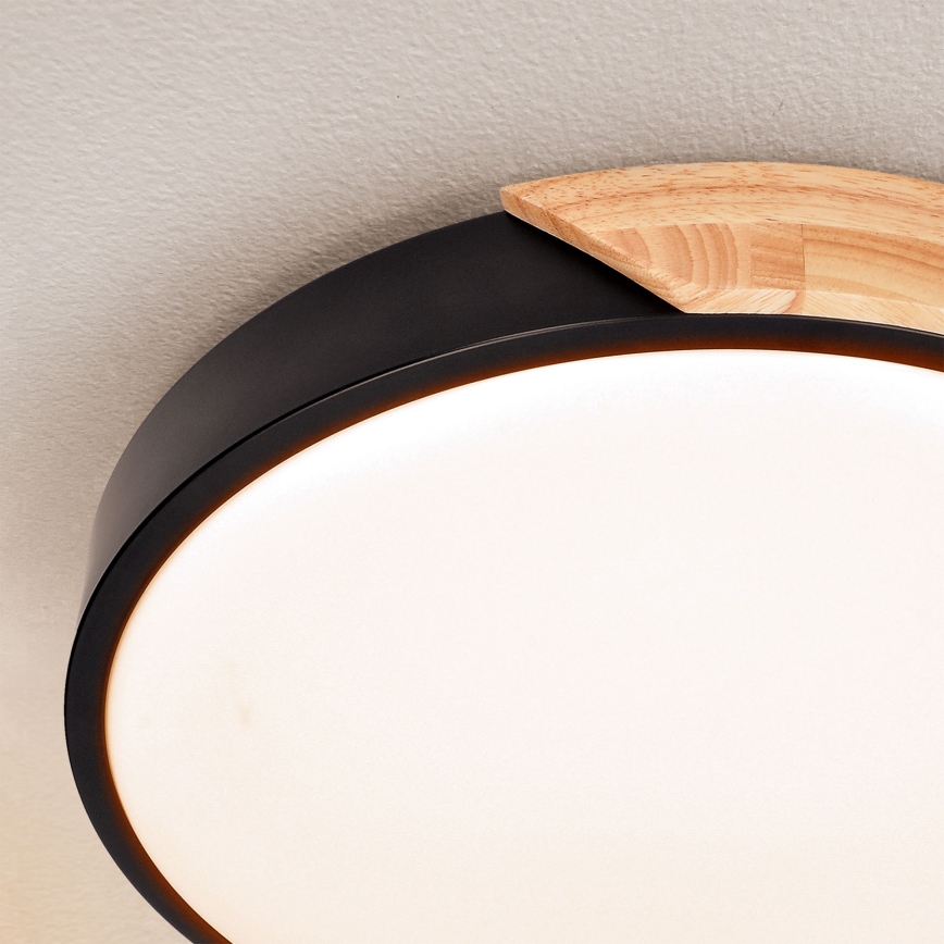 Brilagi - LED Stmívatelné stropní svítidlo PILANA LED/48W/230V 3000-6500K dub pr. 40 cm + dálkové ovládání