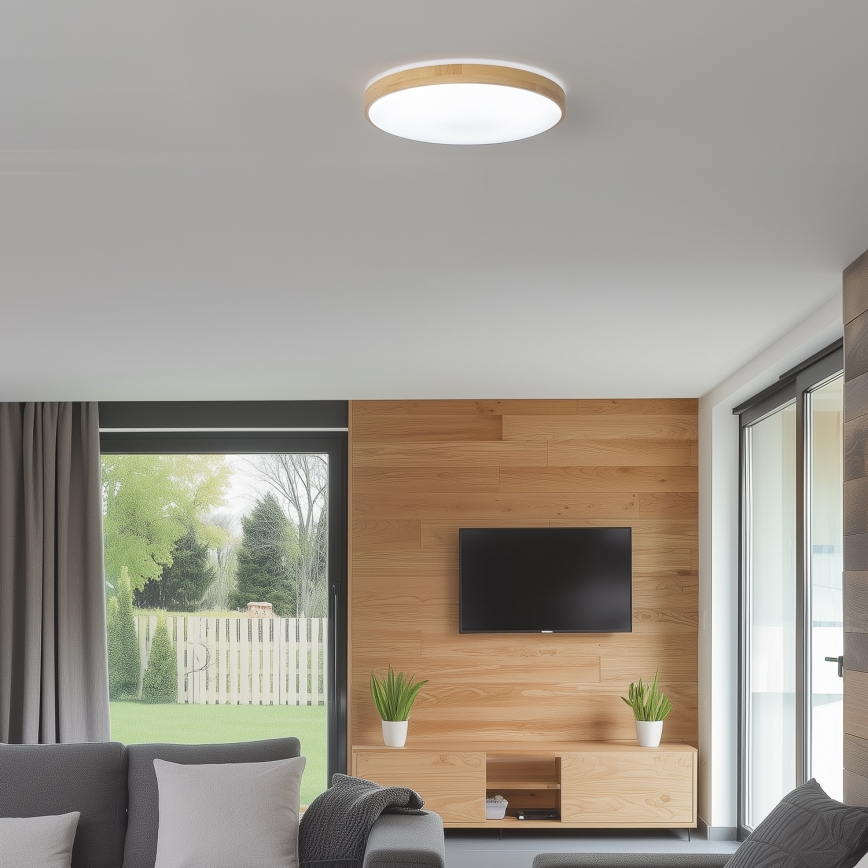 Brilagi - LED Stmívatelné stropní svítidlo PINE LED/24W/230V pr. 42 cm 3000-6500K + dálkové ovládání