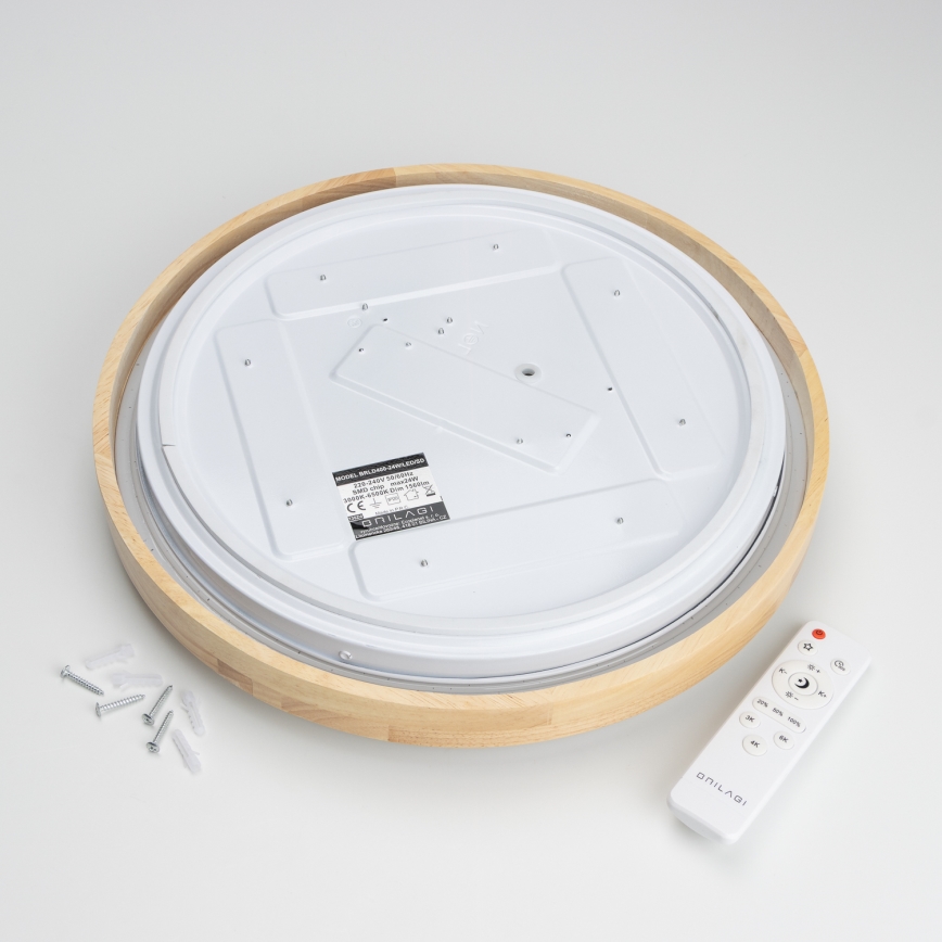 Brilagi - LED Stmívatelné stropní svítidlo PINE LED/24W/230V pr. 42 cm 3000-6500K + dálkové ovládání