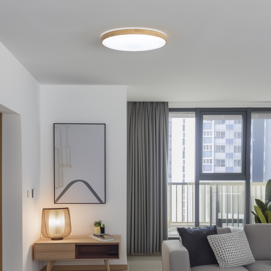 Brilagi - LED Stmívatelné stropní svítidlo PINE LED/60W/230V 3000-6500K + dálkové ovládání