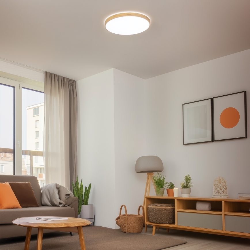 Brilagi - LED Stmívatelné stropní svítidlo PINE LED/60W/230V 3000-6500K + dálkové ovládání