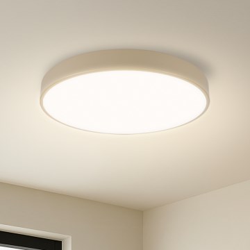 Brilagi - LED Stmívatelné stropní svítidlo POOL SMART LED/48W/230V 3000-6000K pr. 40 cm Wi-Fi Tuya béžová + dálkové ovládání