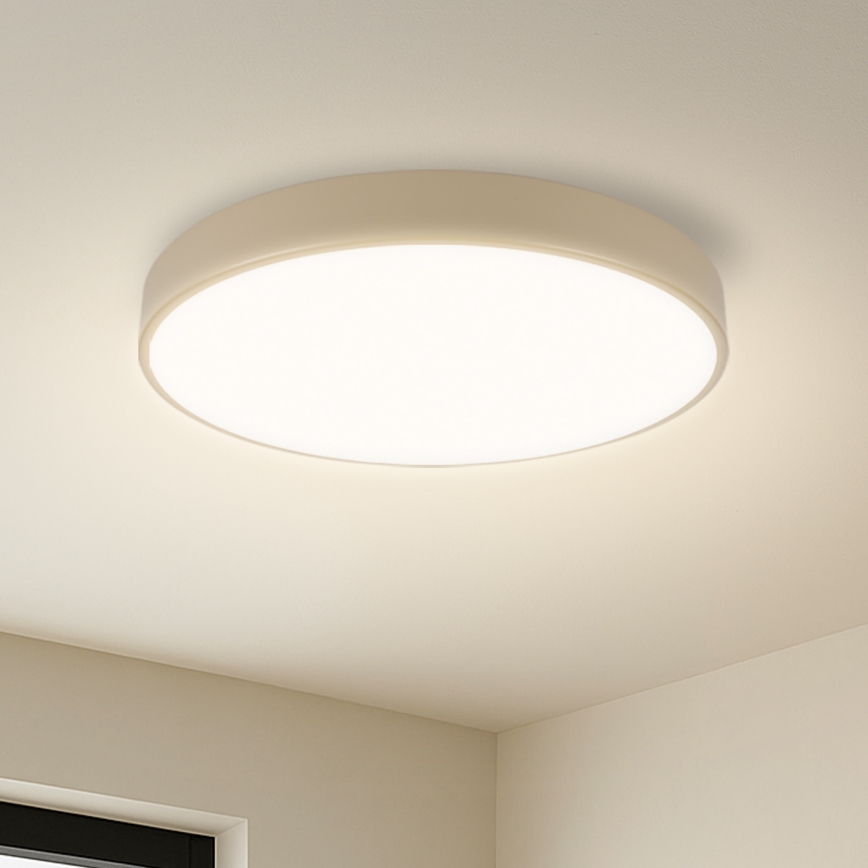 Brilagi - LED Stmívatelné stropní svítidlo POOL SMART LED/48W/230V 3000-6000K pr. 40 cm Wi-Fi Tuya béžová + dálkové ovládání
